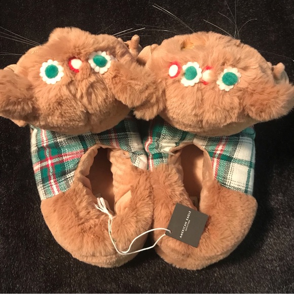 🎁 American Eagle slippers hippie cats - Picture 5 of 12